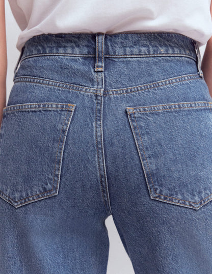 Mid Rise Relaxed Jeans-Mid Vintage