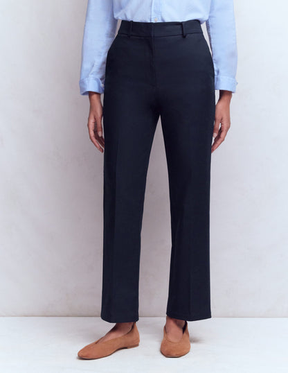 Canonbury Cotton 7/8 Pants-Navy