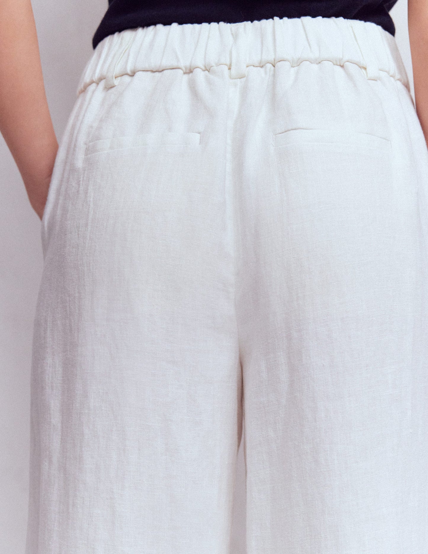 Kensington Linen Pants-White