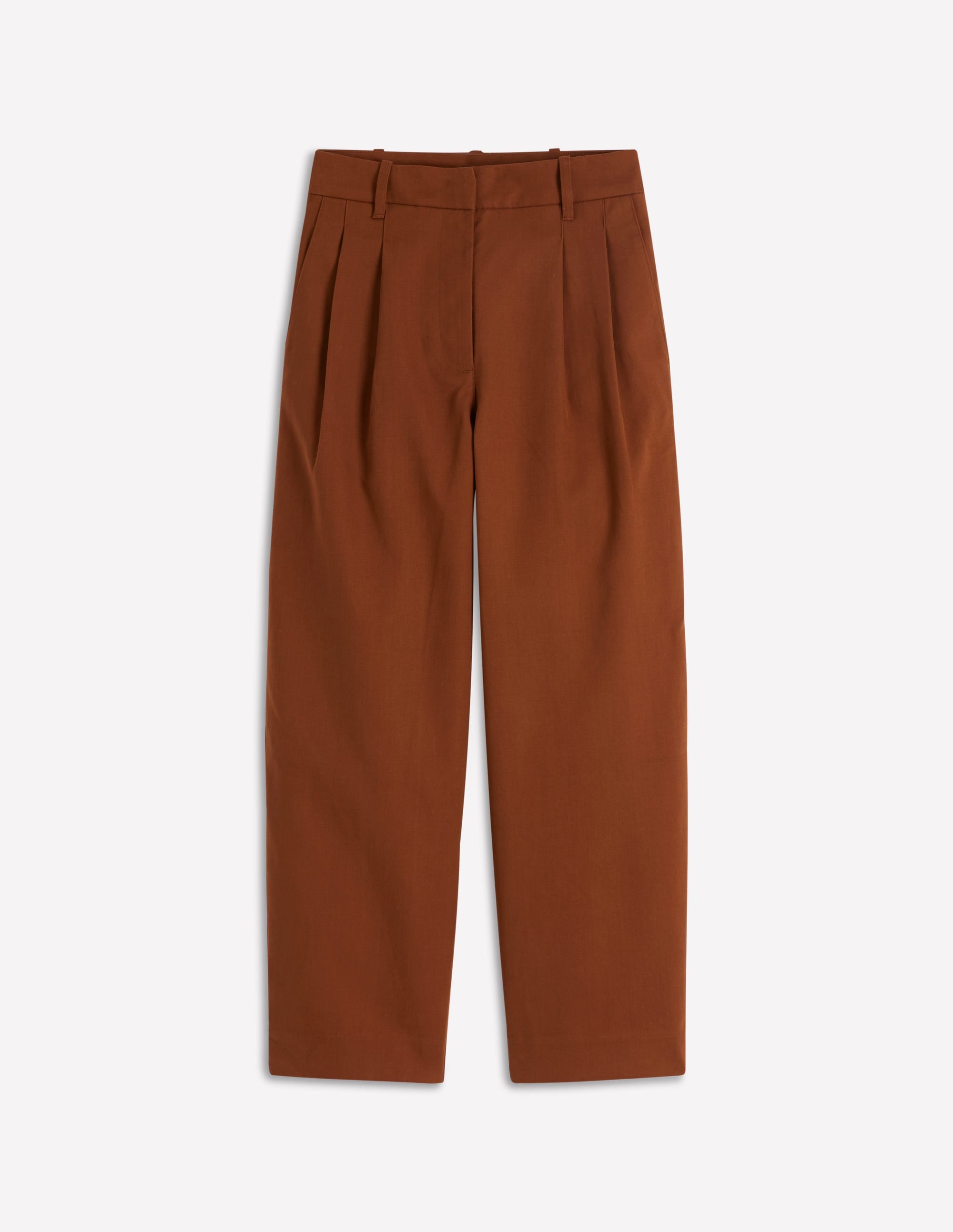 Bloomsbury Cotton Pants-Russet