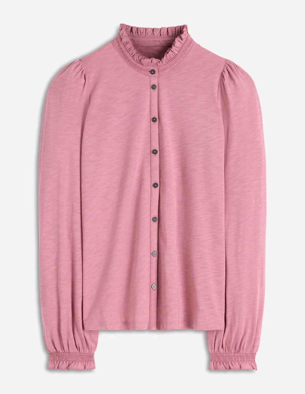Effie Smocked Detail Shirt-Lilas
