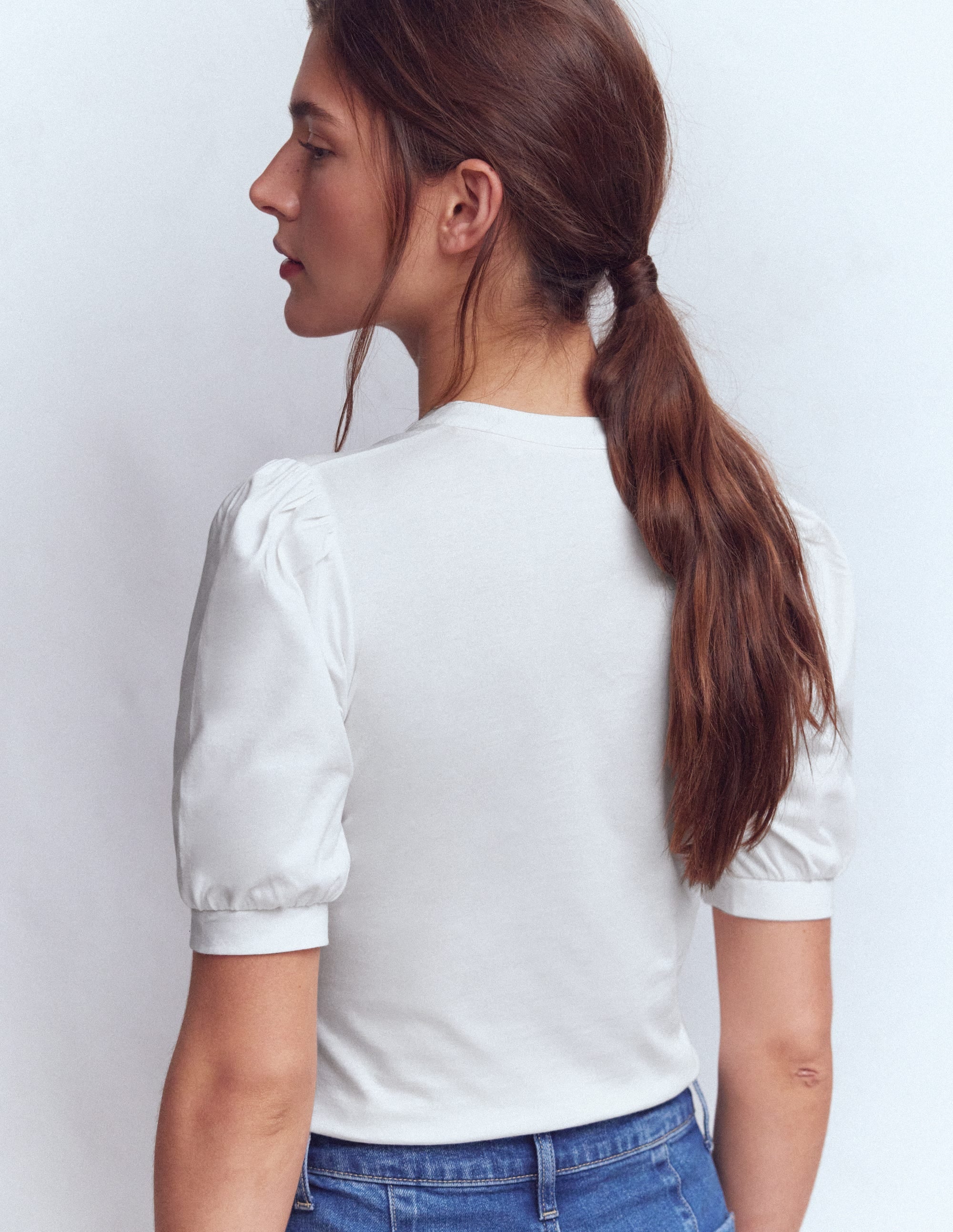 Supersoft Short Sleeve Henley-White