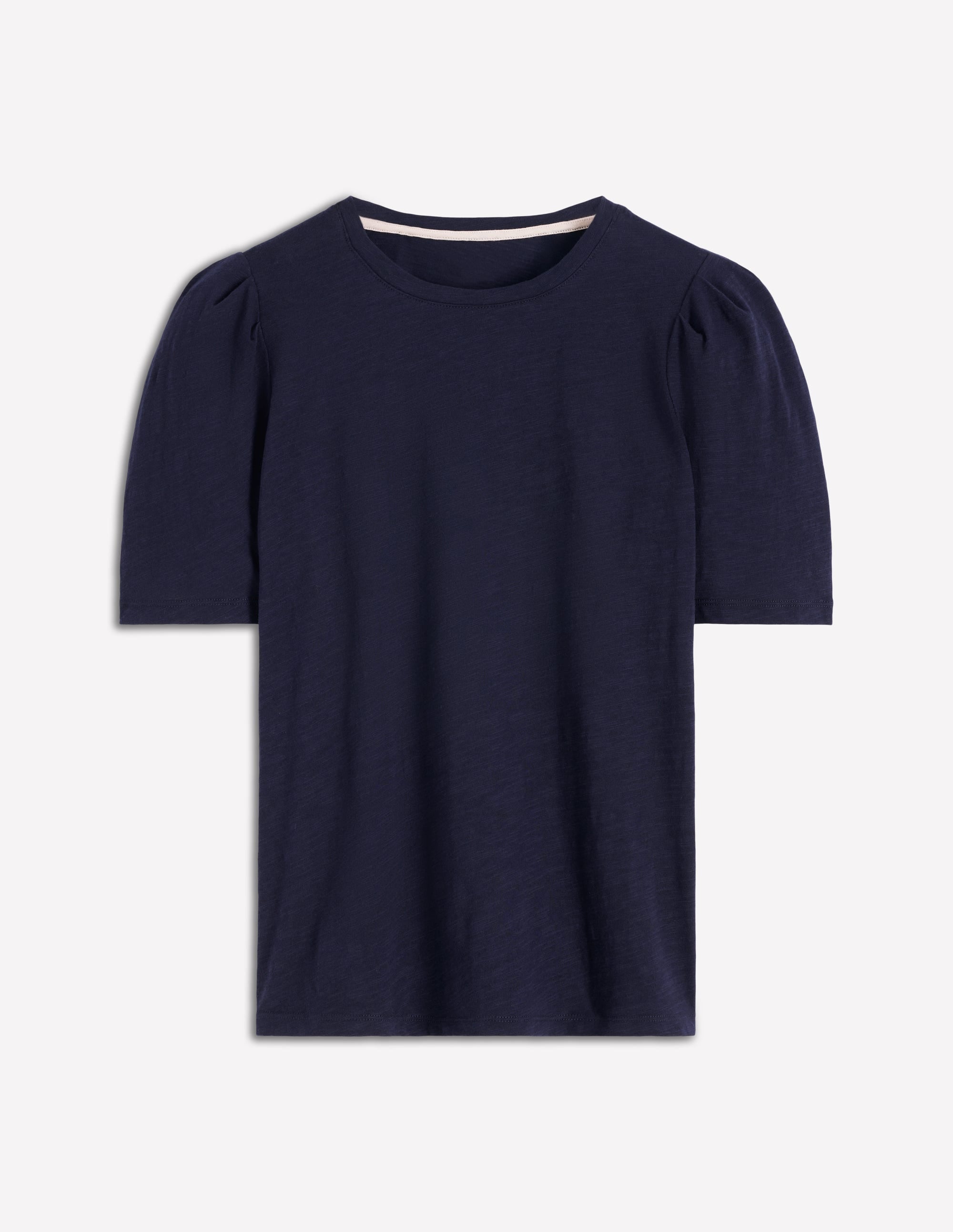 Sophie Puff Sleeve T-shirt-Navy