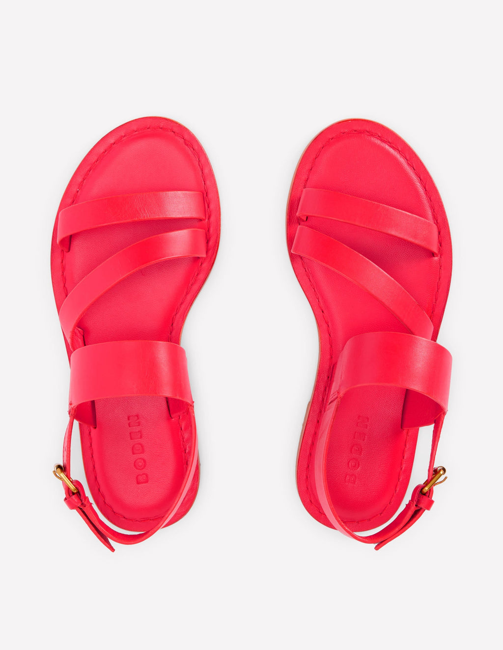 Asymmetric Sandal-Red