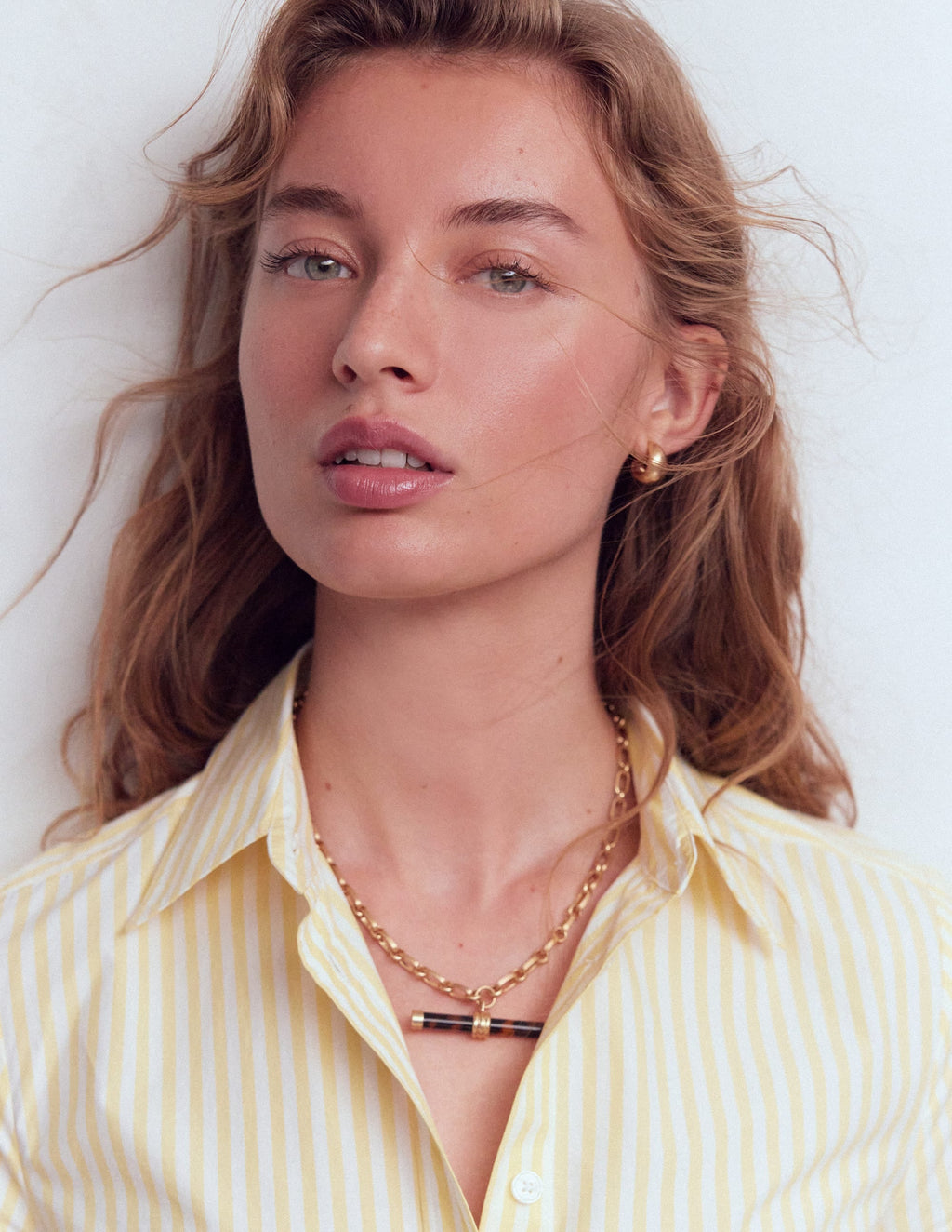 Resin Interest T-bar Necklace-Classic Tort