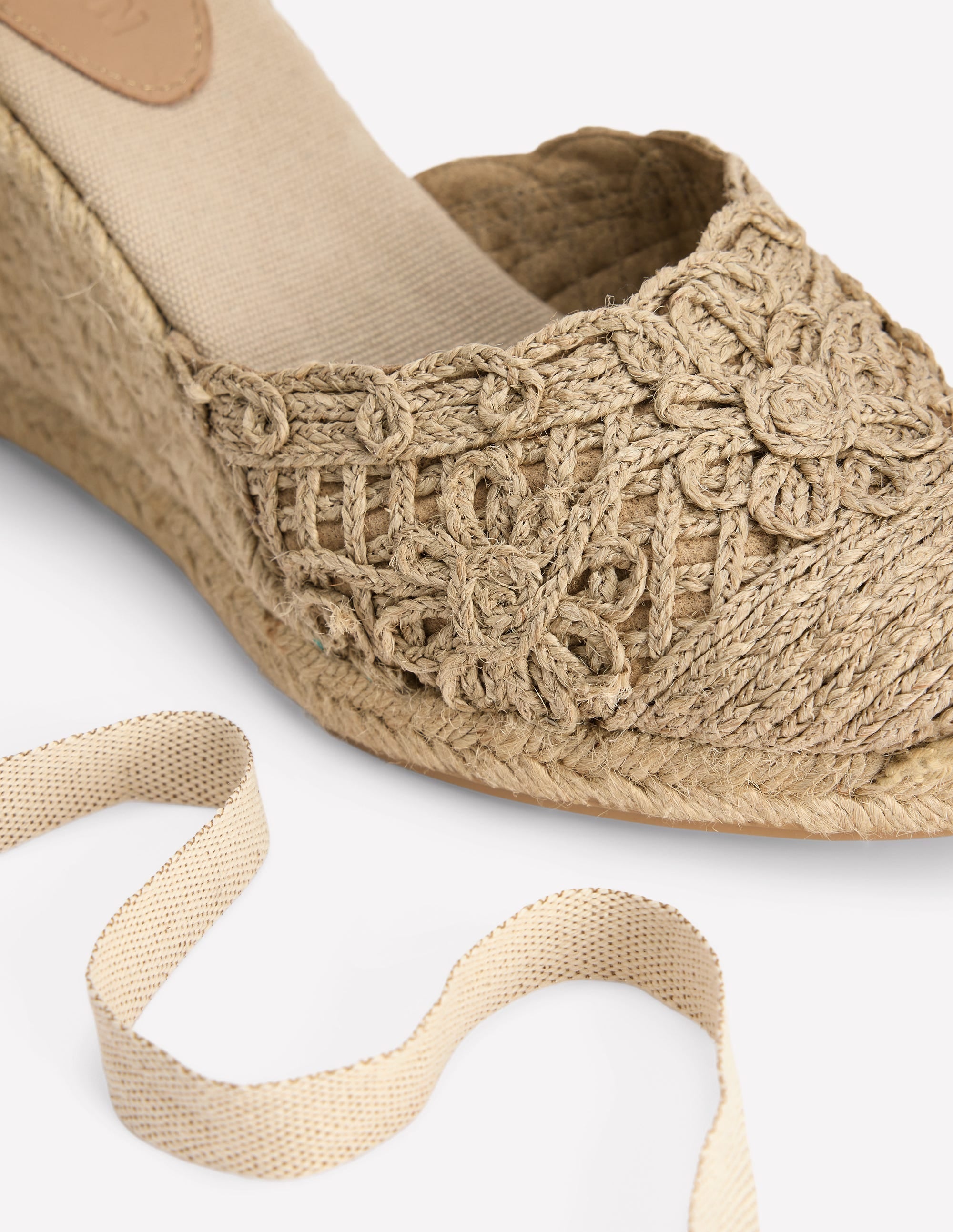Cassie High Wedge Espadrilles-Natural