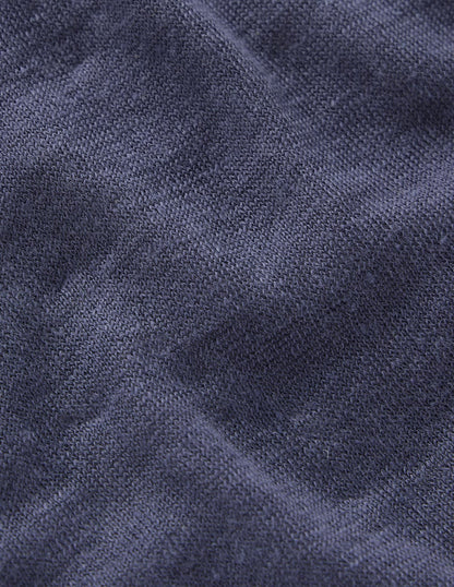 Agnes Linen Tank-Blue