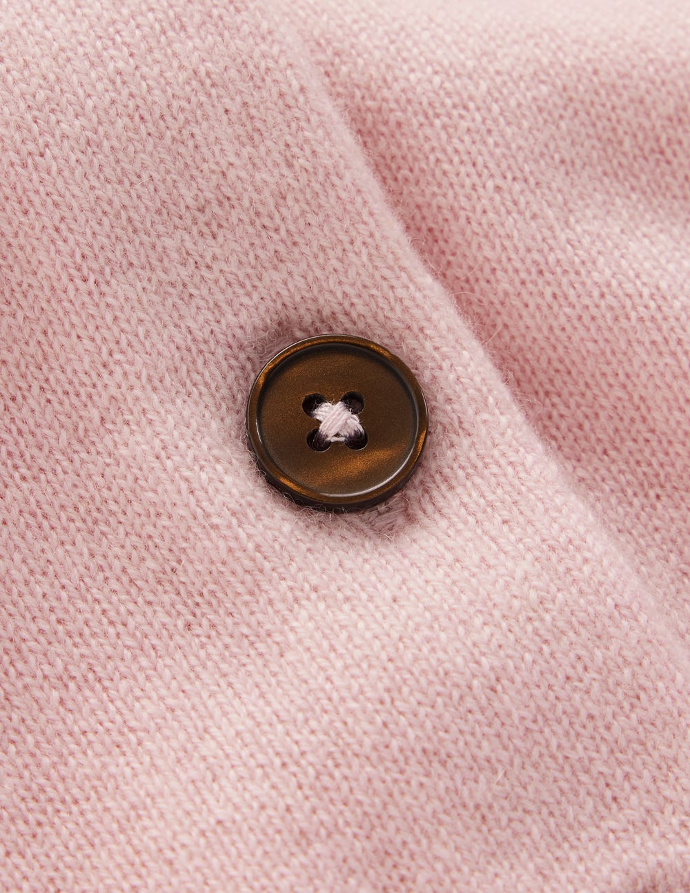Cropped Cashmere Cardigan-Pale Pink