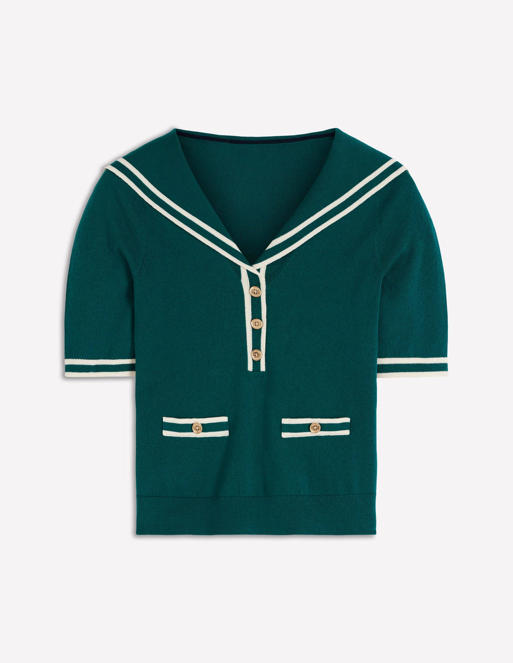 Sailor Collar sweater-Green