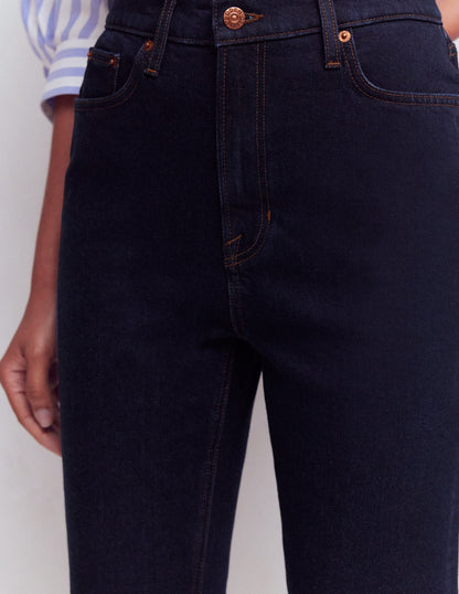 5-pocket Capri Jeans-Indigo