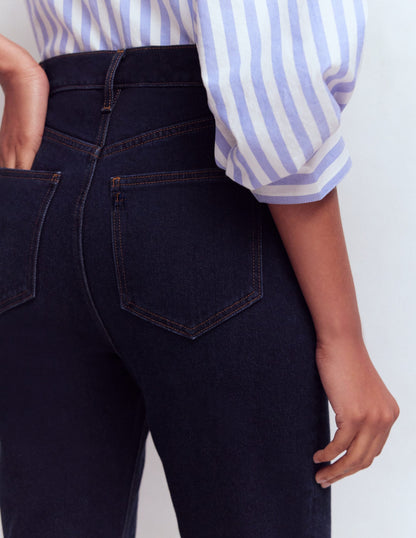 5-pocket Capri Jeans-Indigo