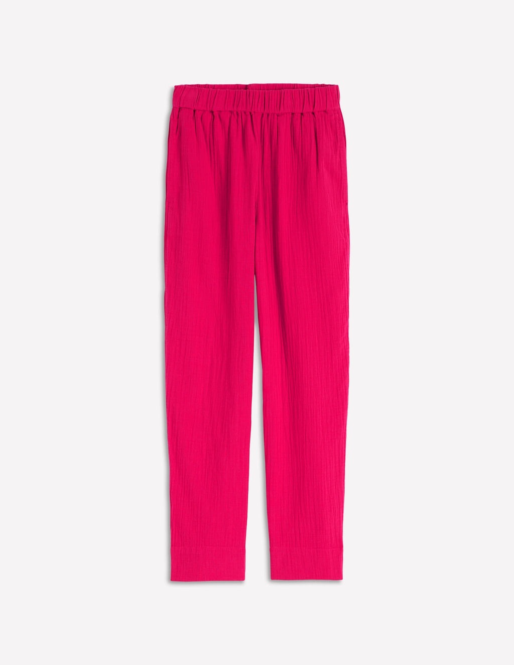 Double Cloth Crop Pants-Pomegranate