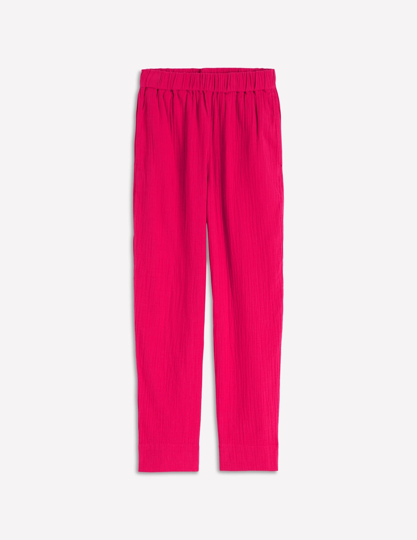 Double Cloth Crop Pants-Pomegranate