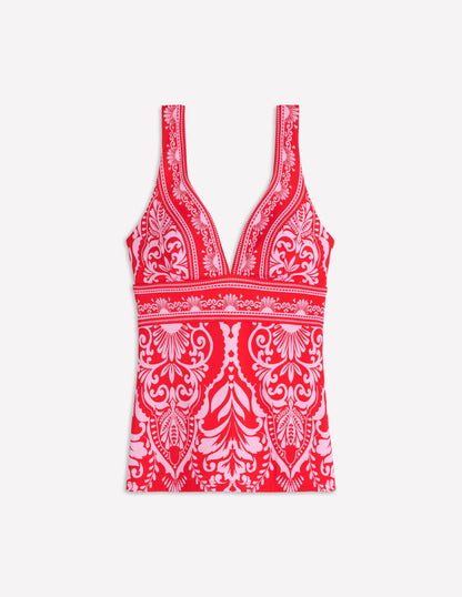 Porto Tankini Top-Red, Ornamental Garden