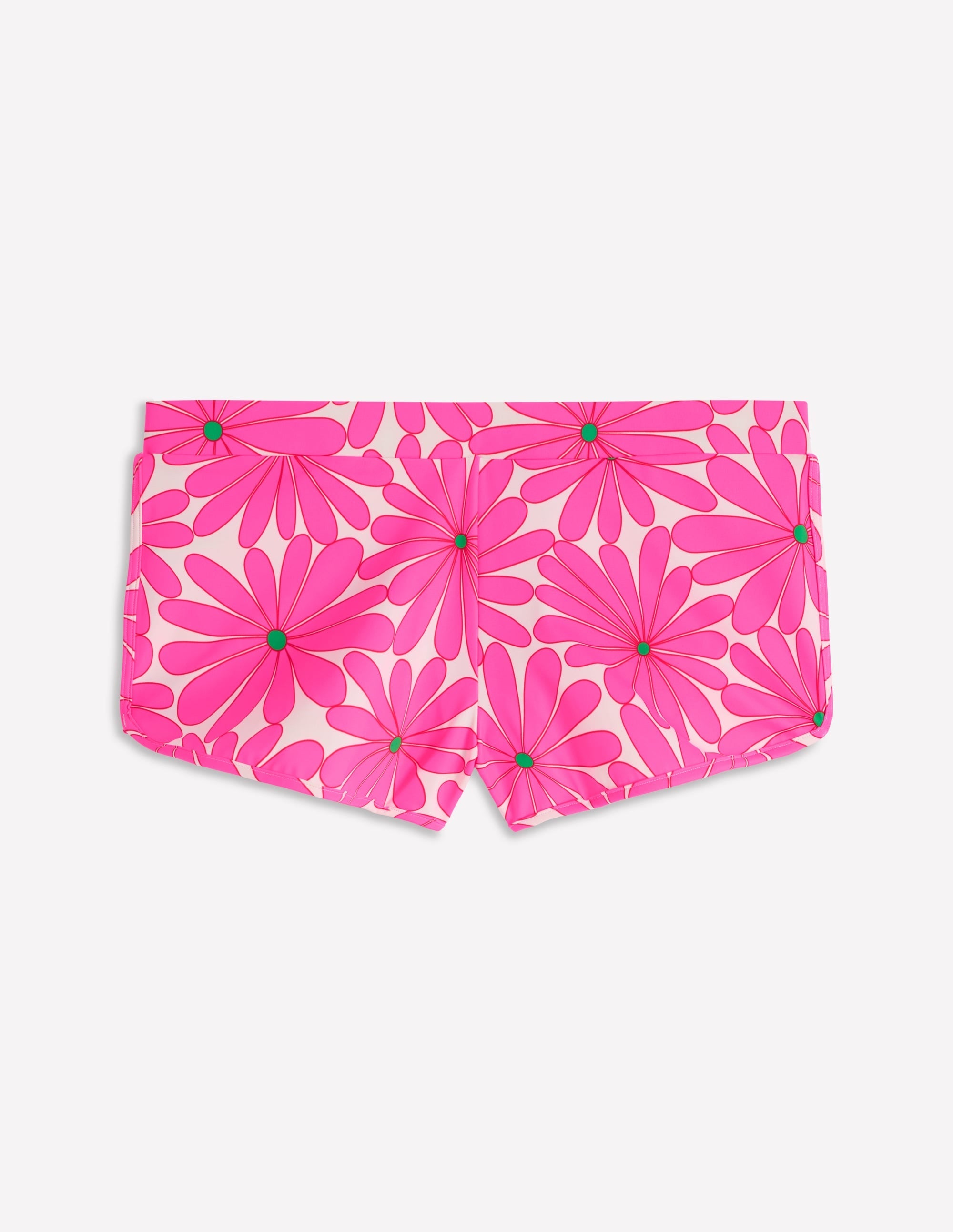 Rash Guard Swim Shorts-Sangria Sunset, Daisy Blossom