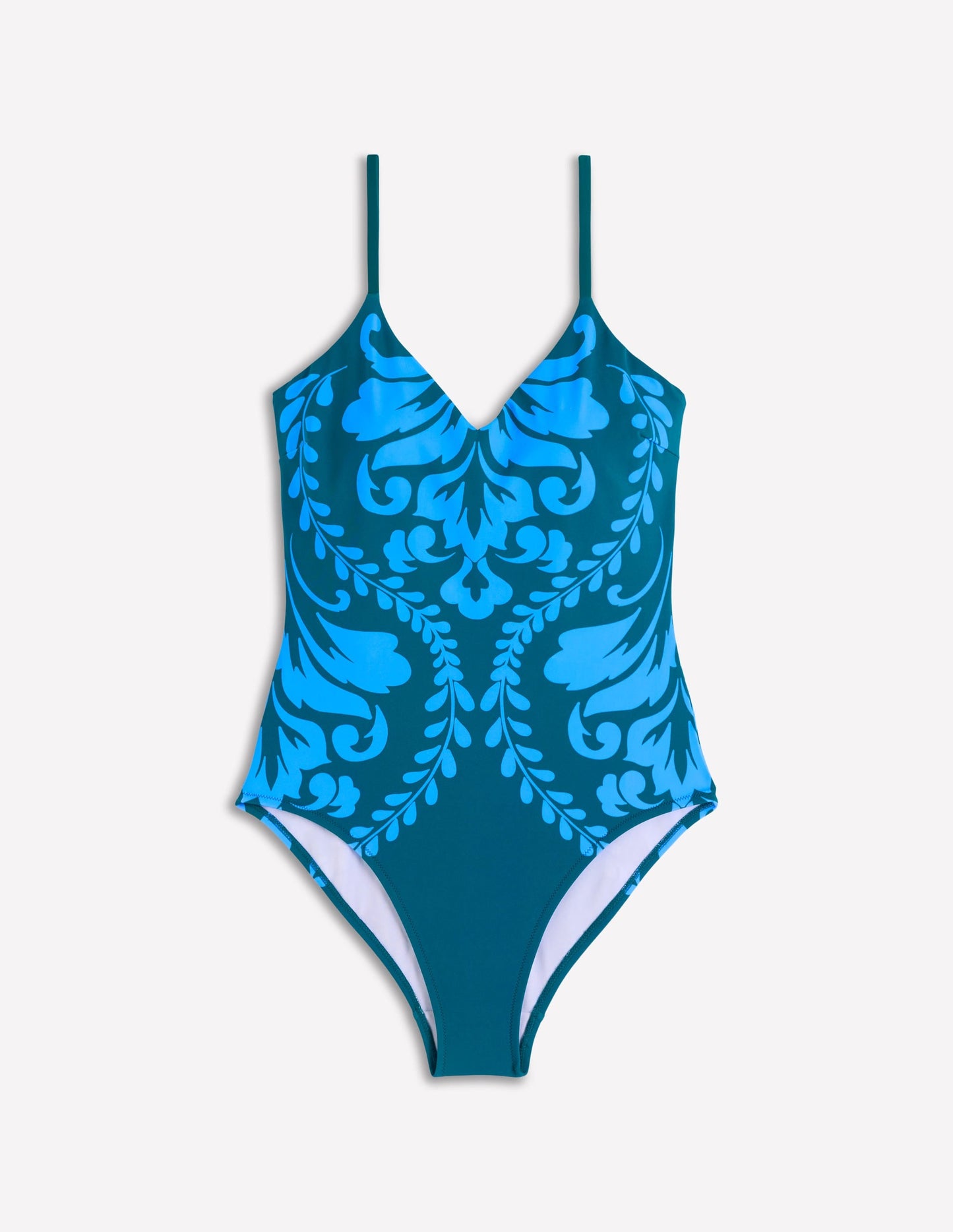 Palermo V Swimsuit-Green, Decorative Lattice