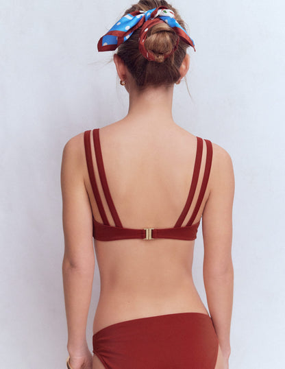 Arles Bikini Top-Paprika