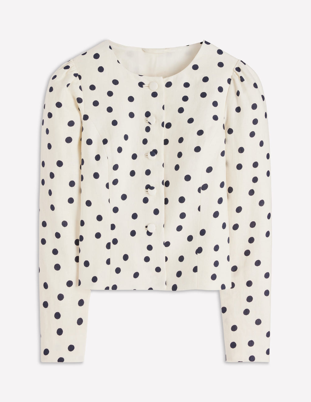 Salisbury Puff Sleeve Jacket-Painted Dot Spaced