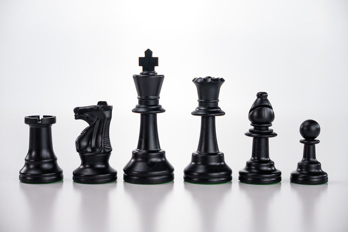 3 3/4" Heavy Club & Tournament Chess Pieces - Half Set - 17 Pieces - Piece - Chess-House