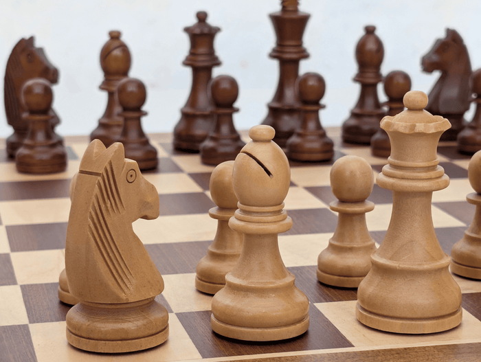 3.75" Weighted Wooden Chess Pieces - Piece - Chess-House