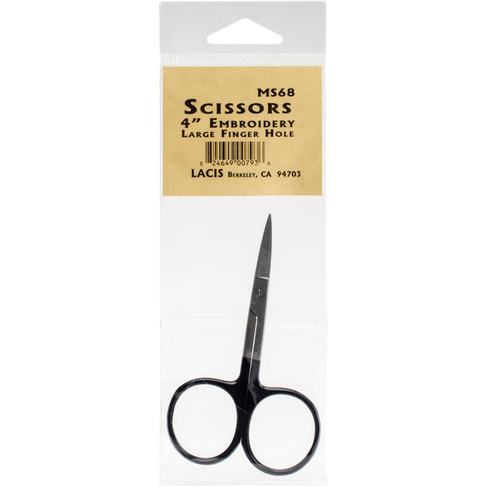 4" Black Embroidery Scissors