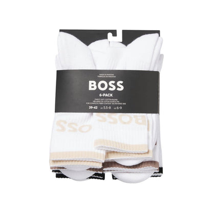 6 Pack Ribbed Short Socks 50510168