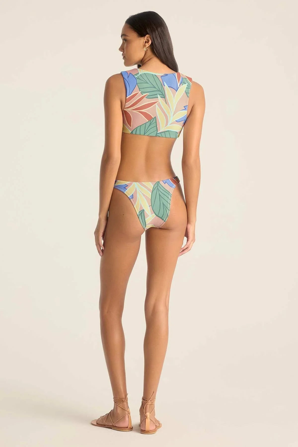 Vitamin A California High Leg Cheeky Bikini Bottoms