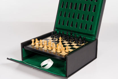 8" Play-Keeper Magnetic Chess Set - Ebonized - Chess Set - Chess-House