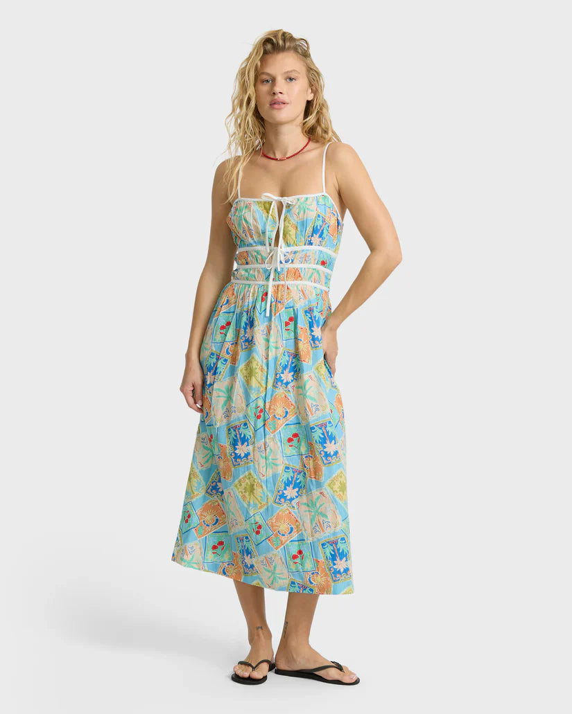 Palm Grove Midi Dress
