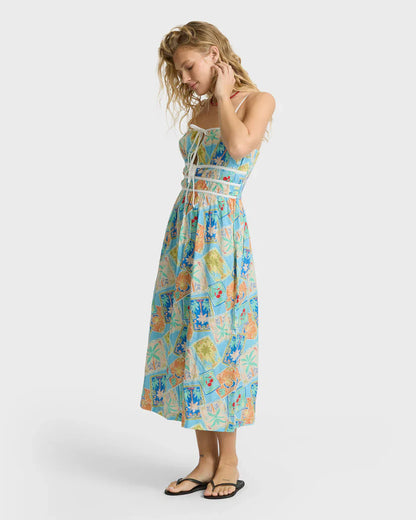 Palm Grove Midi Dress