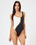 LSPACE Solstice One Piece Swimsuit - Black/Cream