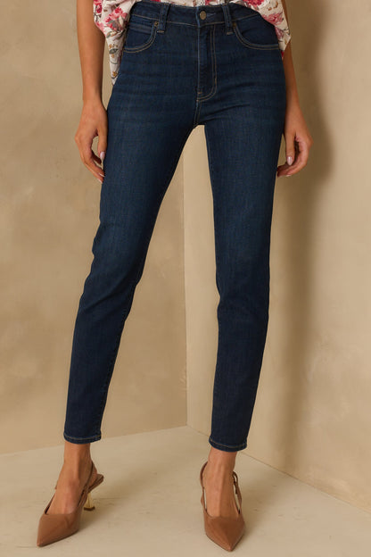 Simply Stated Dark Wash High Waisted Skinny Jeans