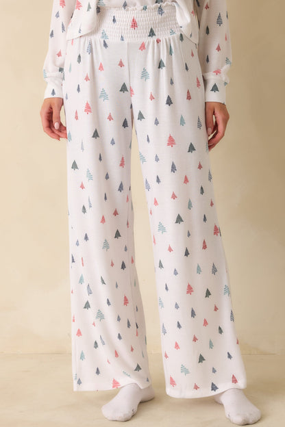 Z Supply White Multi Dawn Tree Pajama Pants