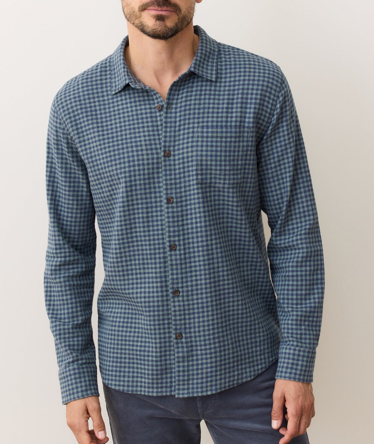 Marine Layer Classic Stretch Selvage Long Sleeve Shirt
