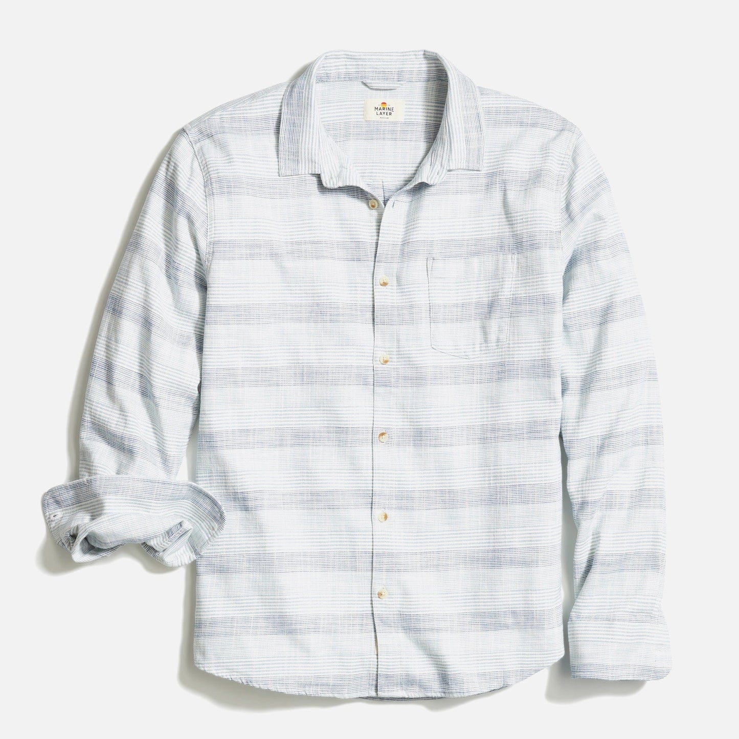 Marine Layer Classic Stretch Selvage Long Sleeve Shirt