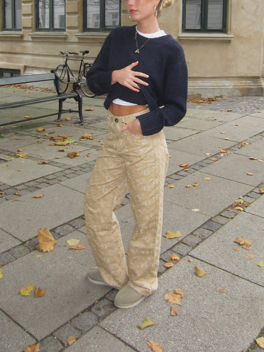 Mirah pants with pattern - Beige
