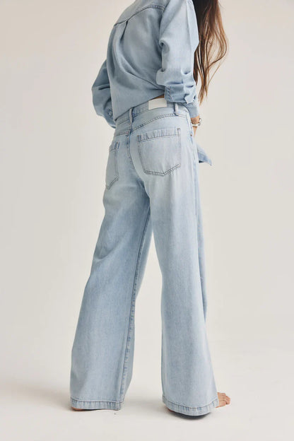 PISTOLA Jadyn Low Slung Palazzo Jean