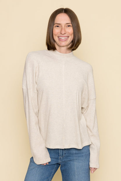 Sielo Cozy Seamed Mock Neck