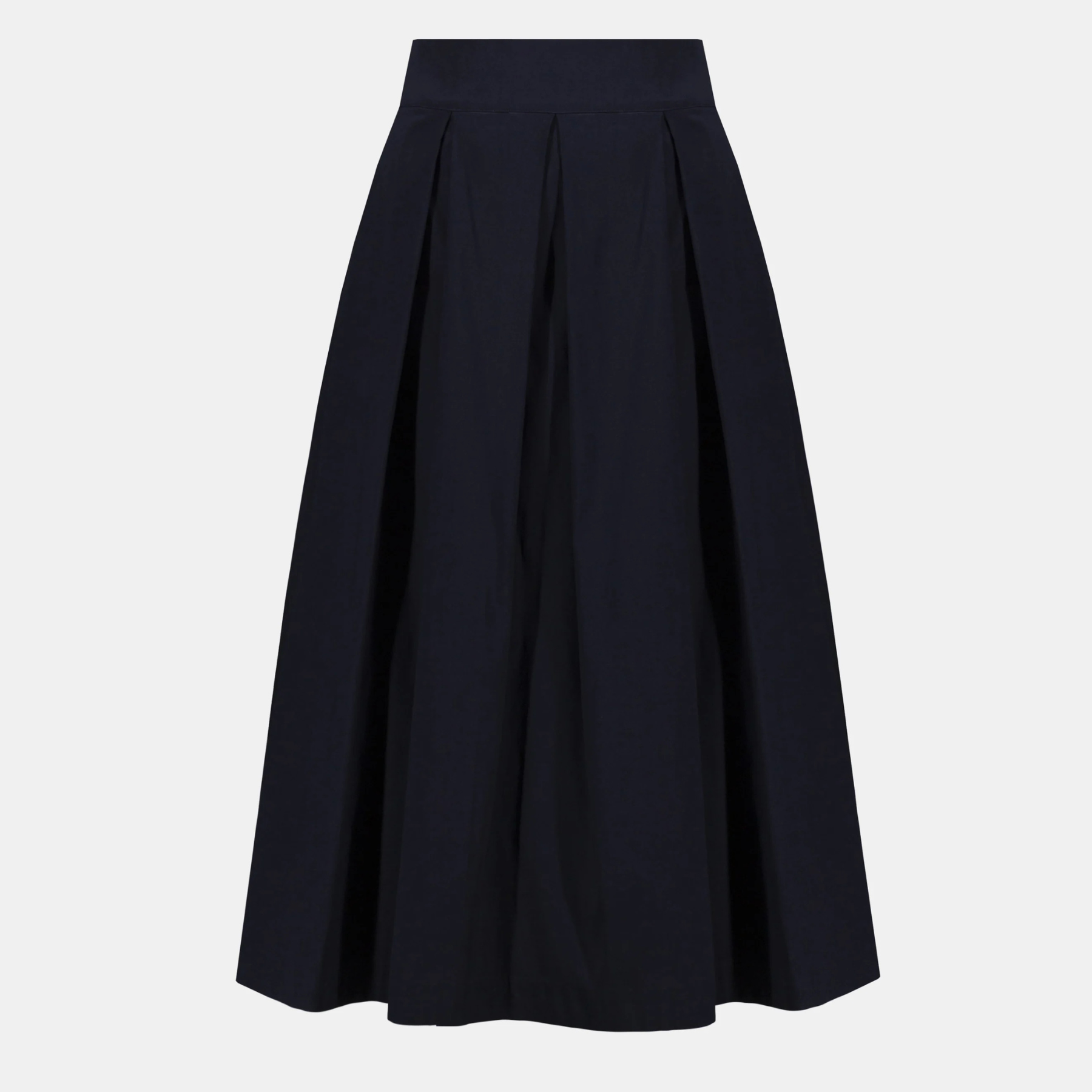 Joseph Ribkoff Stretch Taffeta Flared Skirt With Box Pleats