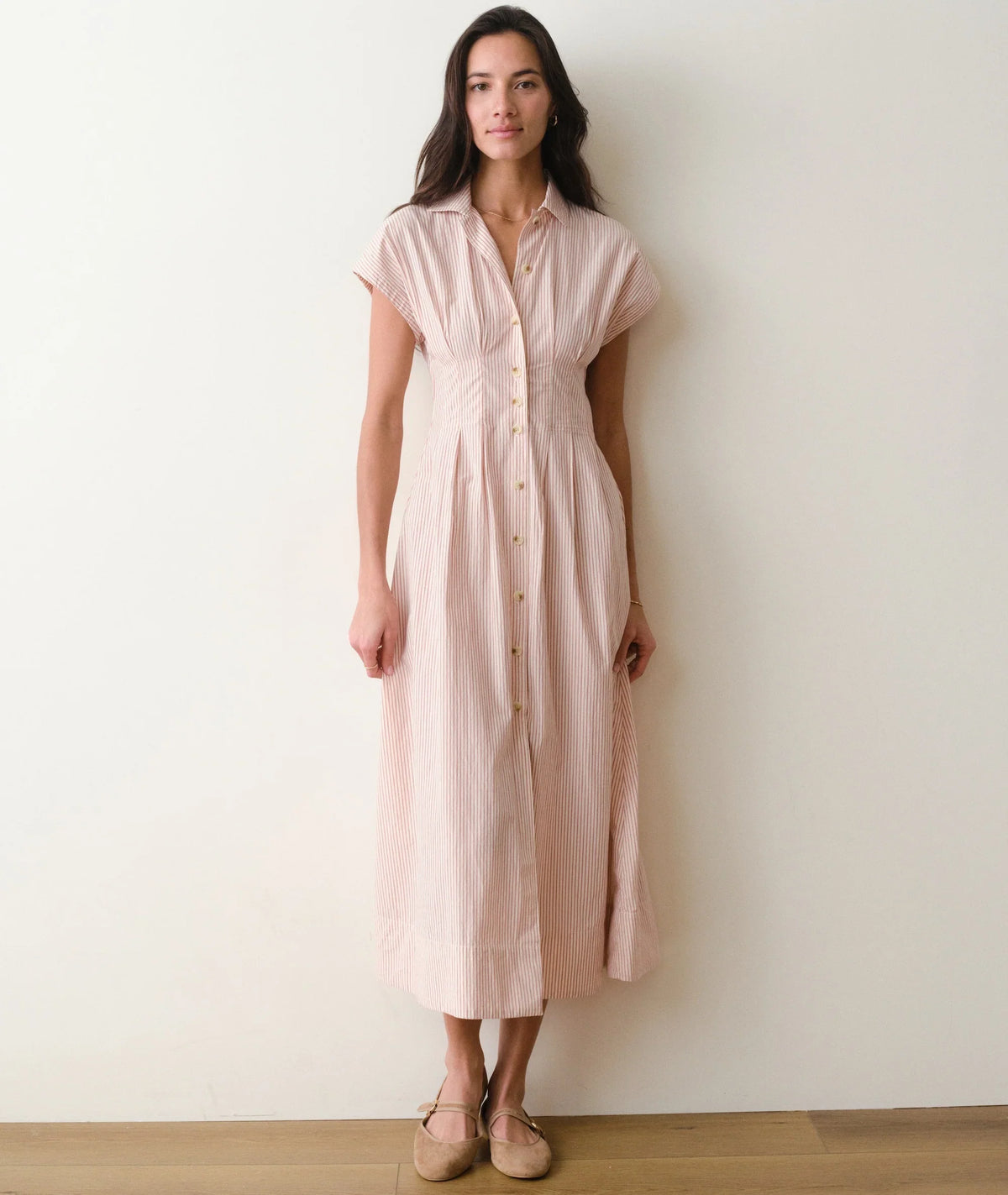 Marine Layer Arden Midi Shirt Dress