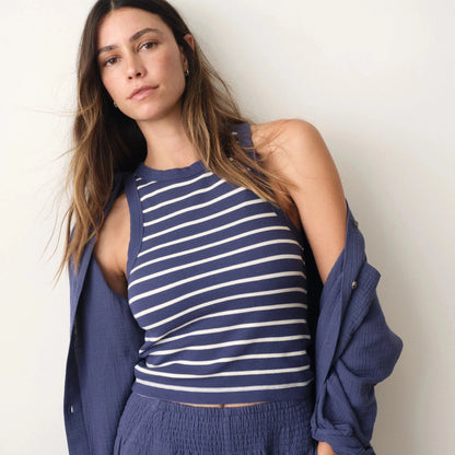 Marine Layer Lexi Rib Sun-In High Neck Tank