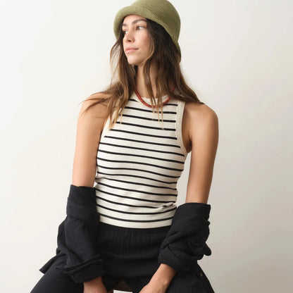 Marine Layer Lexi Rib Sun-In High Neck Tank