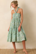 Paradisa Merritt Island Seaglass Green Convertible Cotton Skirt Dress