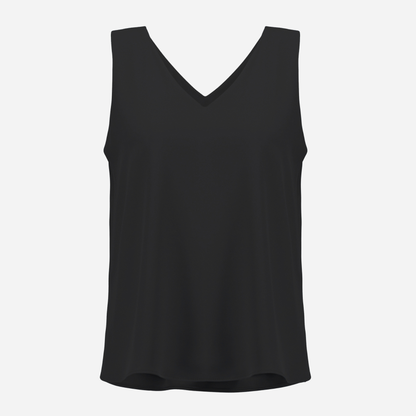 Joseph Ribkoff Woven Twill Sleeveless Straight Top