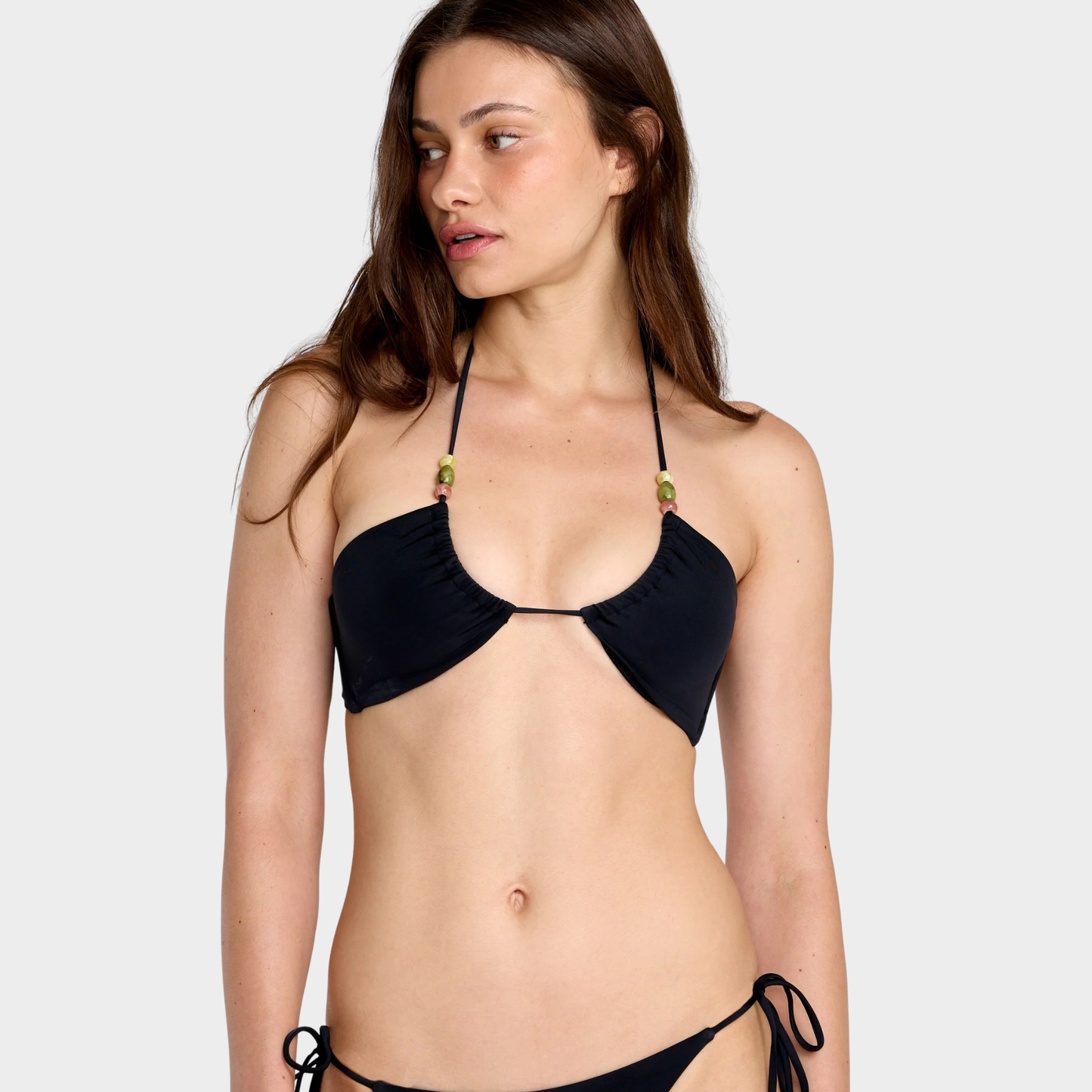 RVCA Cabana Halter Bandeau Bikini Top