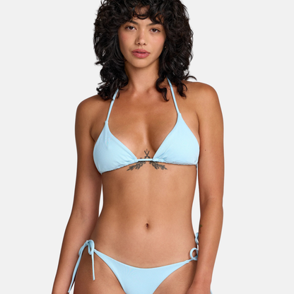RVCA Micro Rib Halter Triangle Bikini Top