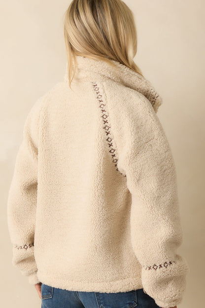 Thread & Supply Ivory Sherpa Denver Jacket