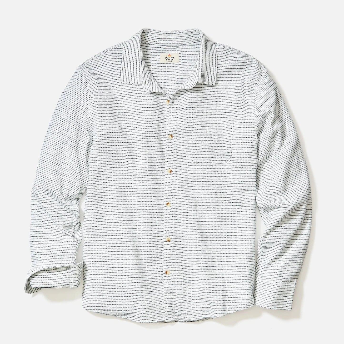 Marine Layer Classic Stretch Selvage Long Sleeve Shirt