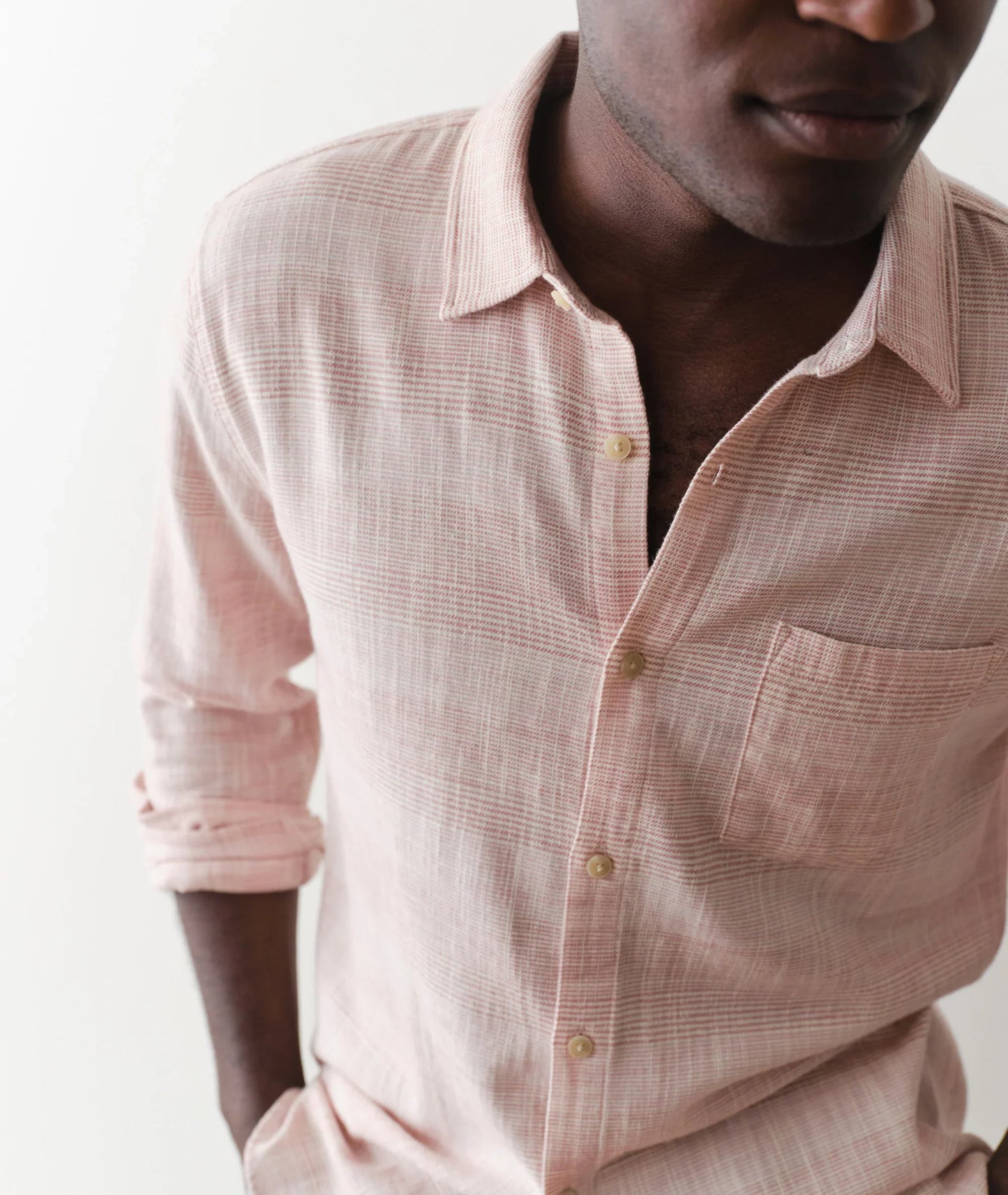 Marine Layer Classic Stretch Selvage Long Sleeve Shirt