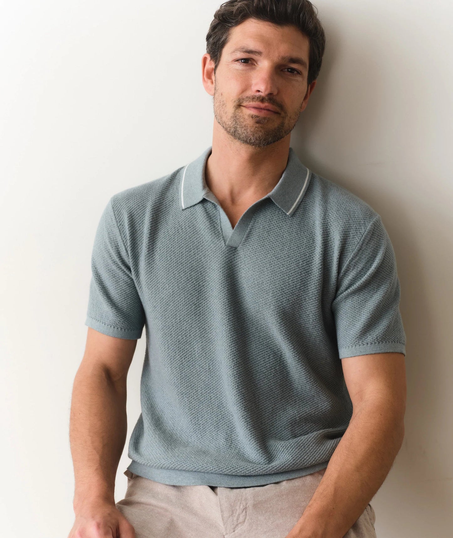 Marine Layer Greyson Sweater Polo